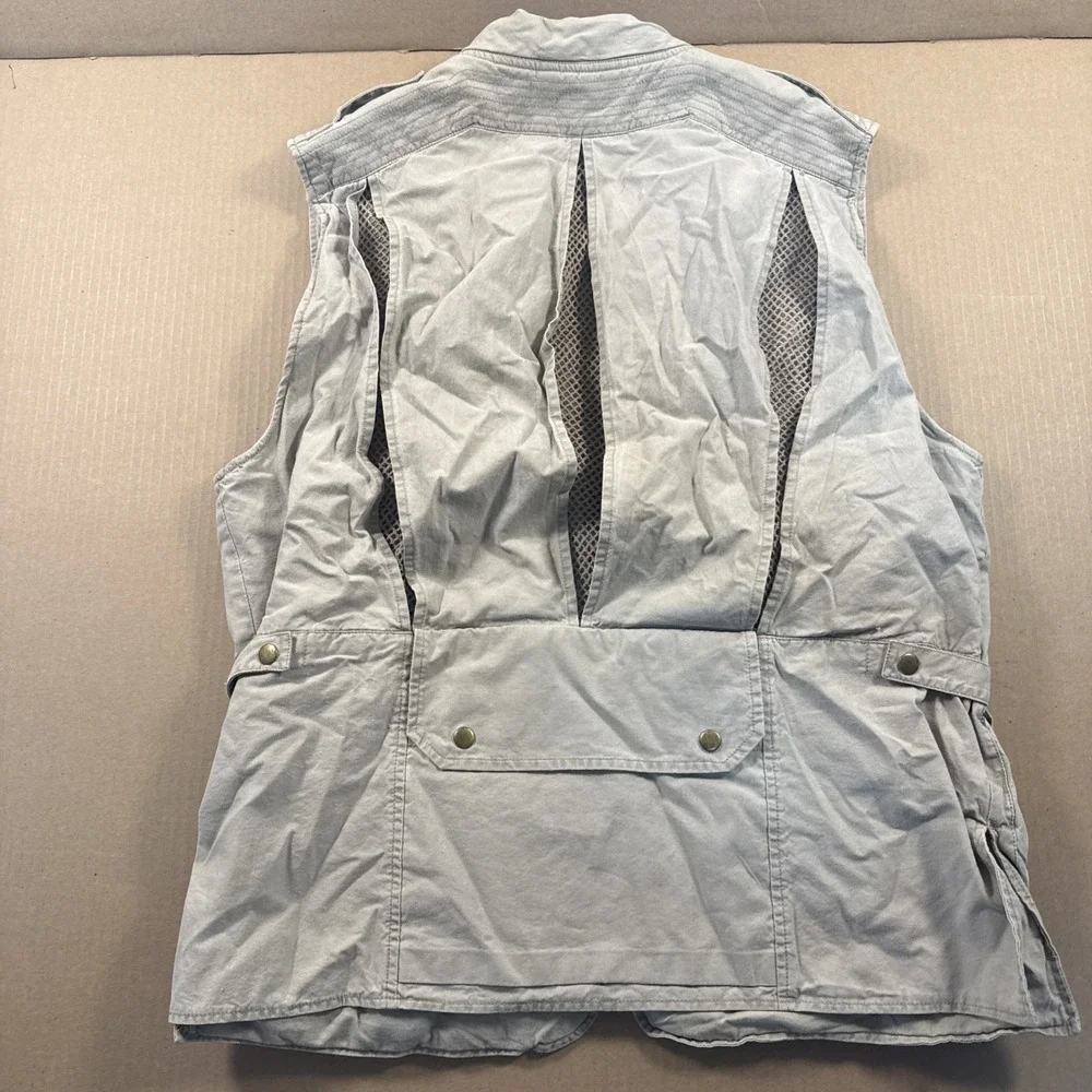 Banana Republic Vintage Utility Safari Hunting Fishing Khaki Vest Size Large‎